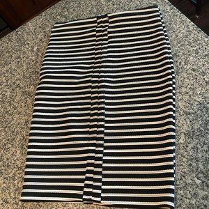 Striped Business Casual Bodycon Skirt